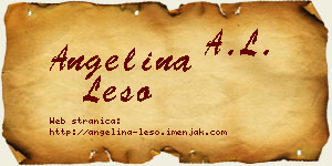 Angelina Lešo vizit kartica